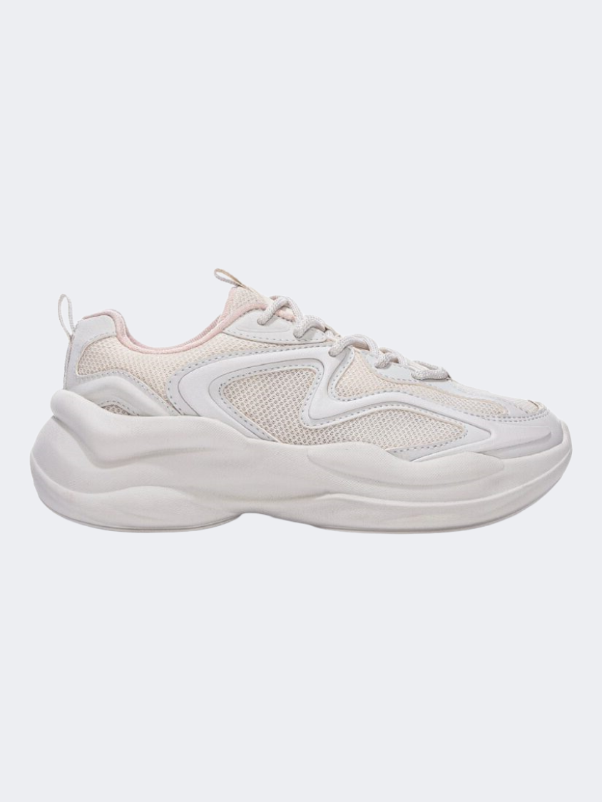 Erke Jogging Women Running Shoes Light Grey/Pink