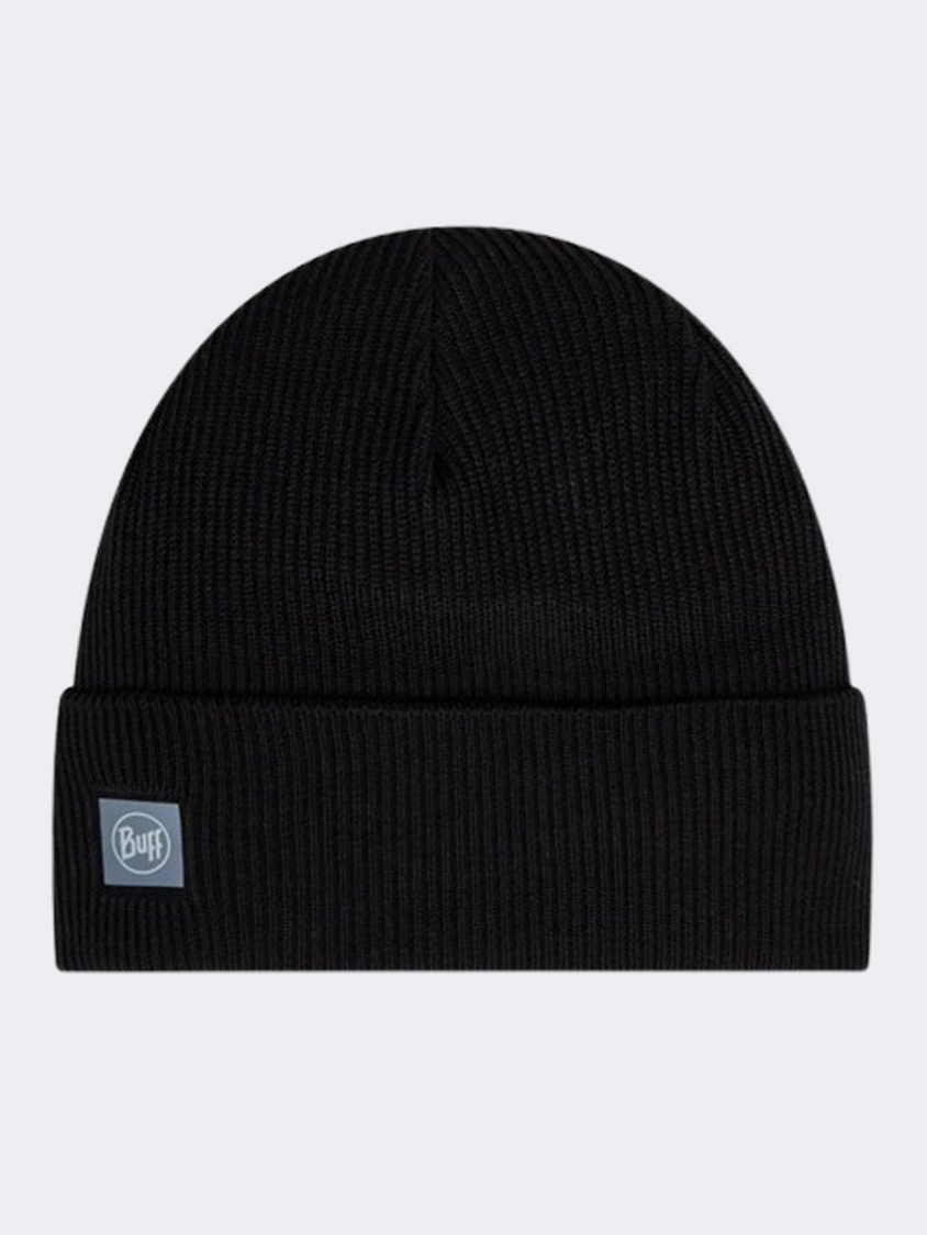 Buff Crossknit Solid Unisex  Lifestyle Beanie Black