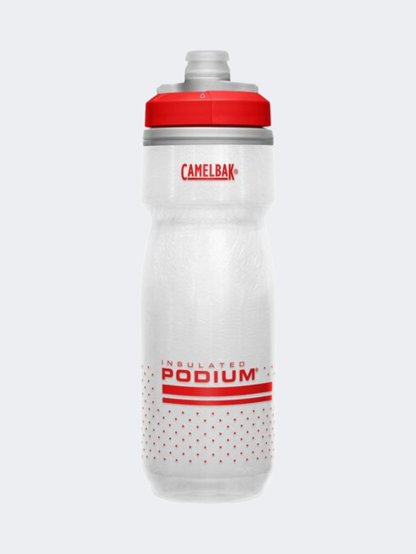 Camelbak Podium Chill 21 Oz Biking Bottle Fiery Red/White