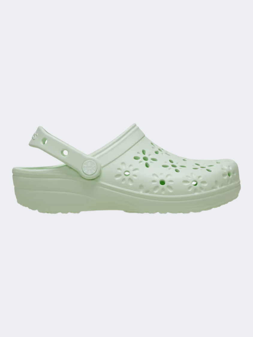Crocs Classic Floral Cut Out Clog Unisex Lifestyle Jade Tint