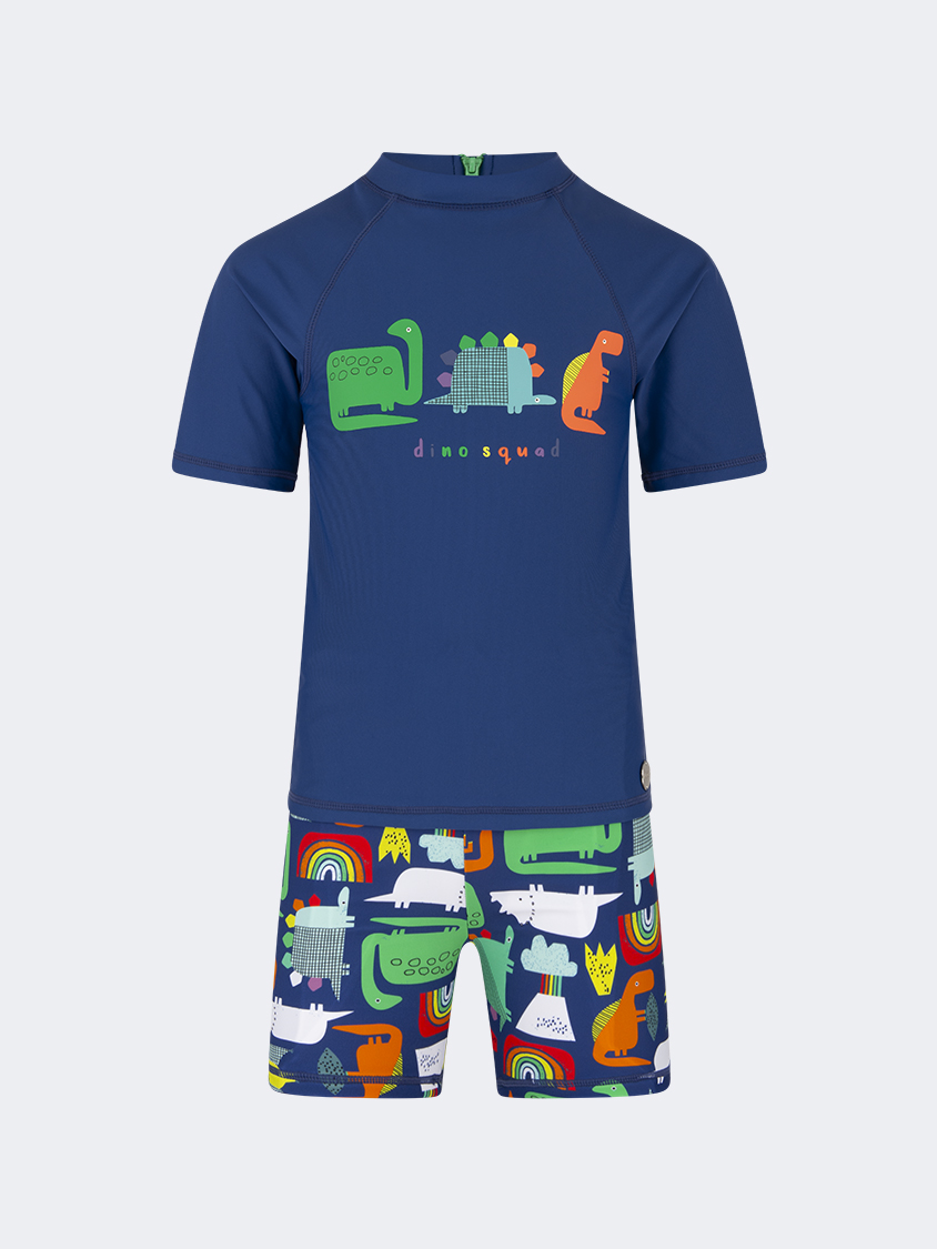 Oil And Gaz Colorful Kids-Boys Beach Set Navy