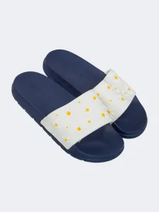 Top Ten Casual Beach Kids-Girls Slide Black/White