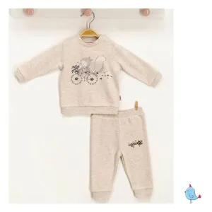 2PCS Beige Set For Girls