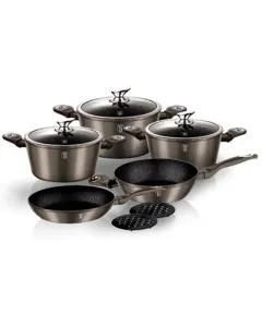 Berlinger Haus Carbon Metallic Line - 10PCS COOKWARE SET