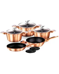 Berlinger Haus 10 PCS COOKWARE SE,COPPER METALLIC LINE