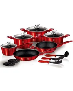 Berlinger Haus 15PCS COOKWARE SET BURGUNDY METALLIC LINE