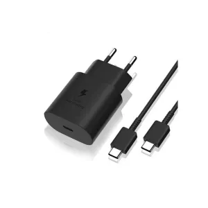 Samsung 25W Super Fast Charging Travel Adapter with USB-C to USB-C cable