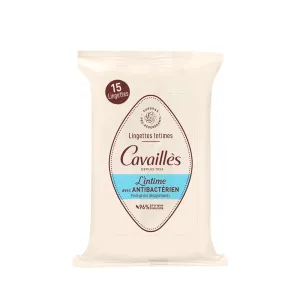 Rogé Cavaillès Intimate Wipes with Antibacterial Agent - 15 Wipes