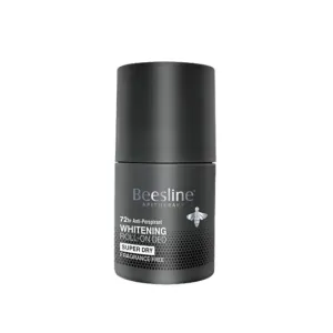 Beesline Whitening Roll-On Deo Super Dry, Silver Power - Fragrance Free
