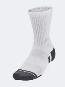 Under Armour Performance Unisex Training Sock White/Pitch Grey