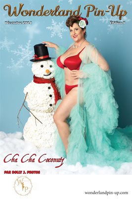 Wonderland Pin-up Décembre 2024 édition 9 Cha Cha Coconutz poster de couverture