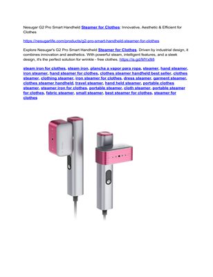 Iron Steamer for Clothes