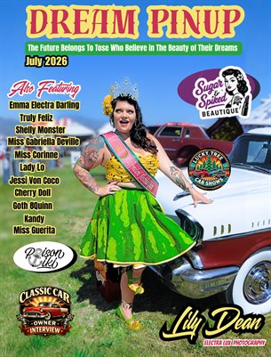 Dream Pinup Magazine July 2026 Lily Dean Cover by Electra Lux Photography Watermelon Festival 