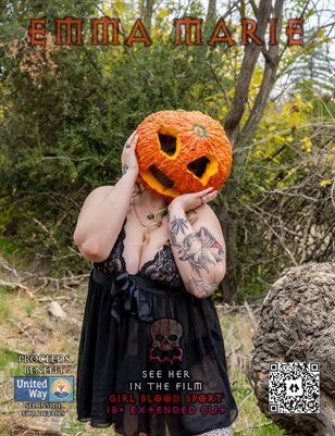 Emma Marie - Sexy Busty Blonde with Tattoos & Big Tits Makes a Gorgeous Pumpkin Queen this Halloween