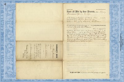 1862 Deed, Inman to Cothran, Miami County, Ohio