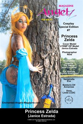 ENCHANTED ANGELZ MAGAZINE COVER POSTER - Cover Model Janice Estrada - October 2024