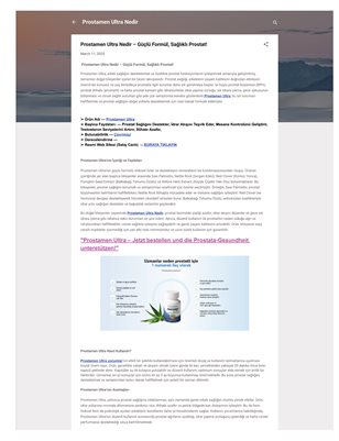 Prostamen Ultra – Erkekler İçin Prostat Sağlığı Desteği!