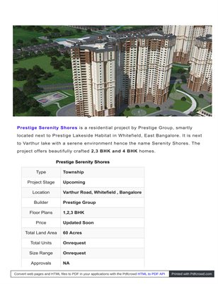 Prestige Serenity Shores