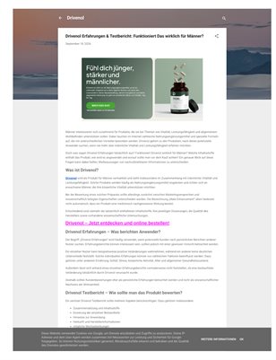 Drivenol Erfahrungen & Testbericht: Funktioniert Das wirklich für Männer?
