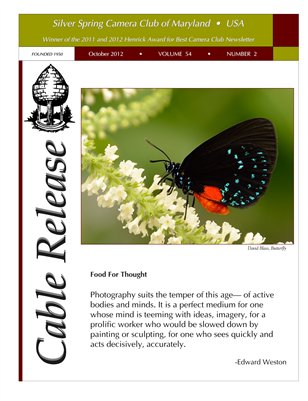 October 2012 Cable Release, Vol. 54, No. 2