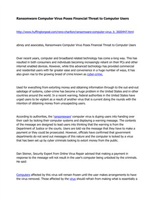 Computer Virus Finance Collection Other Publications | MagCloud
