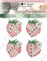 Crazy Strawberries Ornaments Counted Cross Stitch Pattern