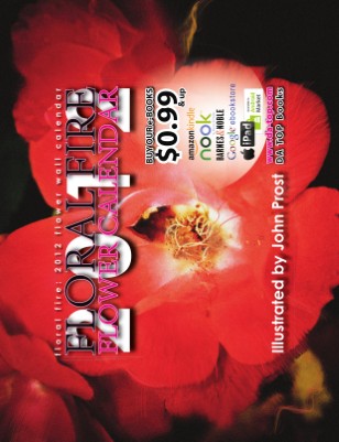 Floral Fire: 2012 Flower Wall Calendar * DA TOP Books