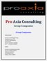 Pro Axia Consulting: Group Companies