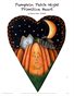Pumpkin Patch Night Primitive Heart Painting Pattern by Sharon Chinn SC00103