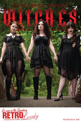 2024 Retro Lovely Special Edition, Witches VOL-02 Mary Kathryn Burnside, Olivia Speer, Zinnia Butterfly Cover Poster