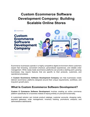 Choosing the Right Ecommerce Development Solution for Your Business
