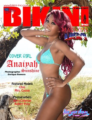 BIKINI INC USA MAGAZINE - Cover Girl Anaiyah Sunshine - March 2017