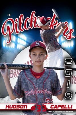 2018 Pilchuckers #33 Hudson blue poster