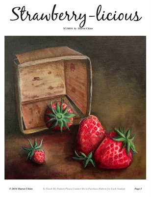 Strawberry-licious Painting Tutorial by Sharon Chinn SC16016