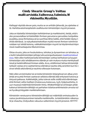 Cindy Shearin Group’s Voittaa malli:arvioida.Vaiheessa.Valmista.M rkkinoilla.Myydään.