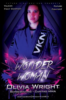 Olivia Wright Purple Poster