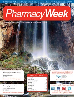 Pharmacy Week, Volume XXVII - Issue 29 & 30 - August 12, 2018 - August 25, 2018