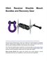 Hitch Receiver Shackle Mount Bundles and Recovery Gear