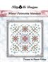 Winter Poinsettia Mandala Counted Cross Stitch Pattern