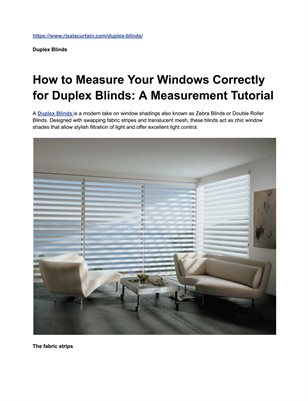 How to Measure Your Windows Correctly for Duplex Blinds: A Measurement Tutorial