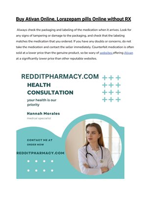 ativan without a prescription