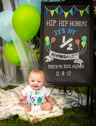 Breckyn 1/2 birthday