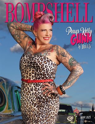 BOMBSHELL Magazine March 2025 - Pinup Kelly Gunn Cover