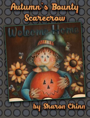 Autumn's Bounty Scarecrow Banner Painting Pattern by Sharon Chinn SC00257