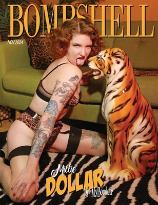 BOMBSHELL Magazine November 2024 - Millie Dollar Cover