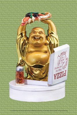 Pizza Buddha Miniposter