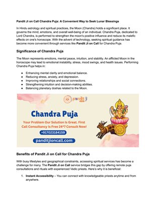 Chandra Puja Benefits: Spiritual & Astrological Insights