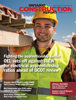 Ontario Construction Report (September 2018)