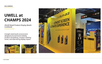 UWELL at CHAMPS 2024 20x30 Retail Product Display Booth Lookbook by Circle Exhibit