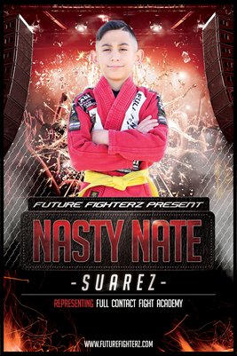 Nasty Nate Suarez Red Splash - Poster